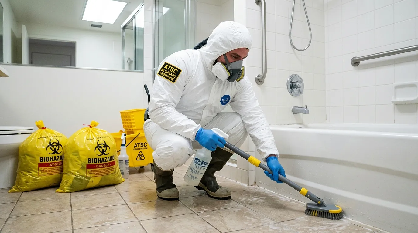 Decontamination equipment deployed for Blood Cleanup in Baltimore Highlands